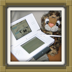 Junior drawing on Nintendo DS