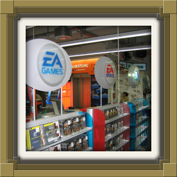 EA GAMES and EA SPORTS displays