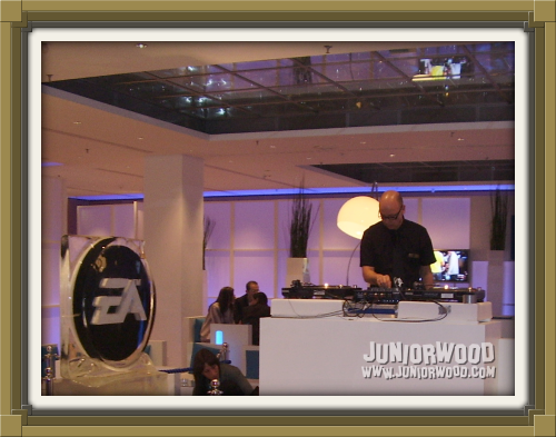 DJ at the EA Business Lounge